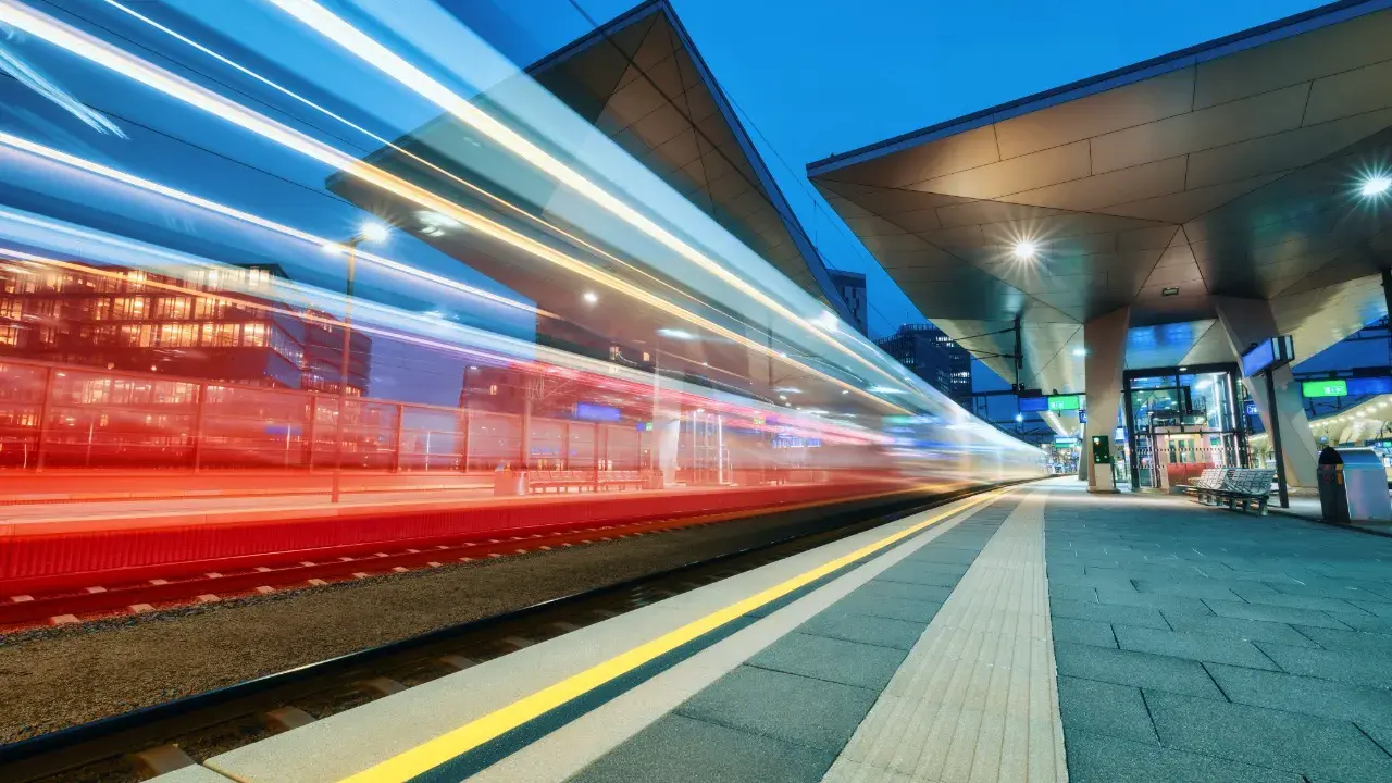 Speeding train: