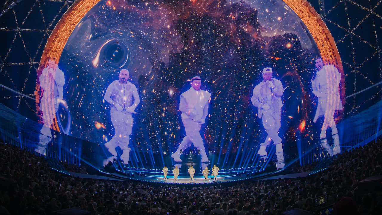 Backstreet Boys performing at Sphere Las Vegas