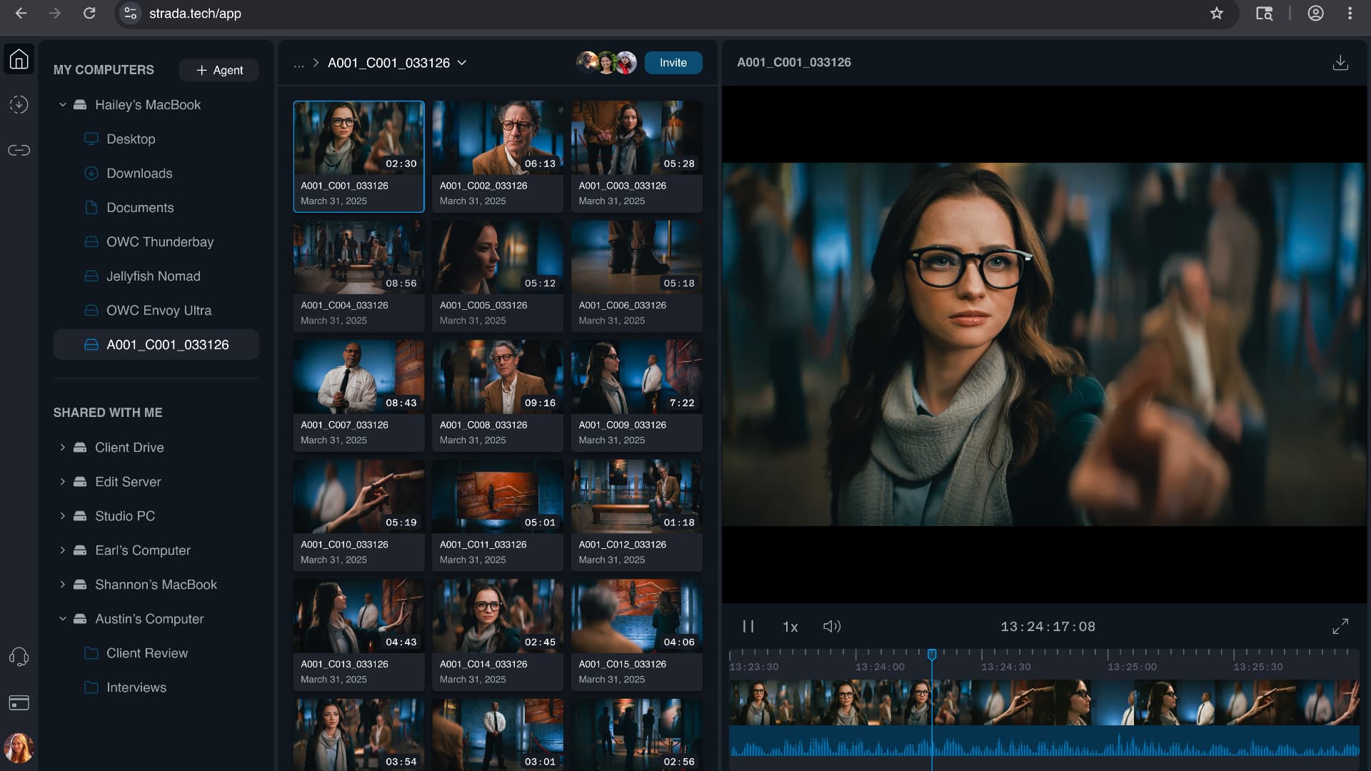 Editors can access media even more speedily and without routing via the cloud using Strada Connect