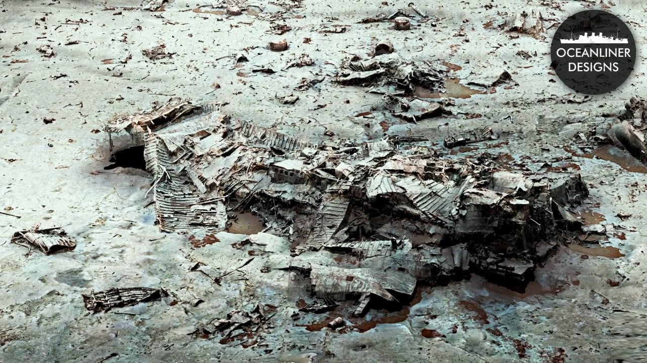 A section of Titanic's debris field as captured in Magellan Limited's photogrammetry scan. Image: Magellan Limited / Oceanliner Designs