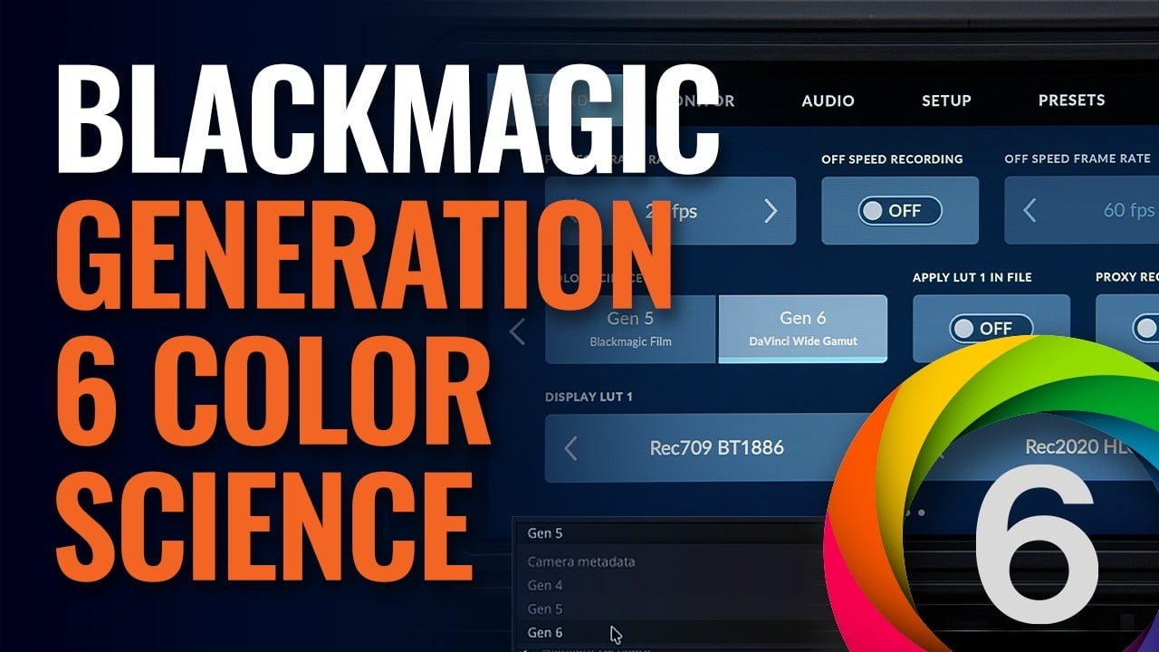 This is the first Blackmagic color science update for six years
